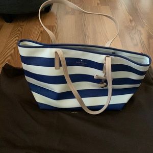 Kate spade large leather tote with dust bag.